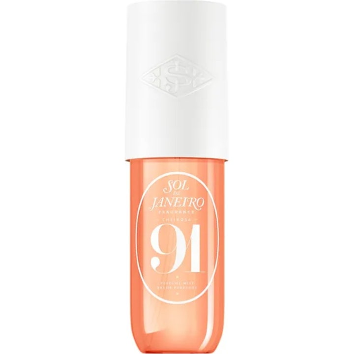 Sol de Janeiro Cheirosa 91 Perfume Mist 90 ml väldoftande body mist i persikofärgad plastflaska med vitt lock