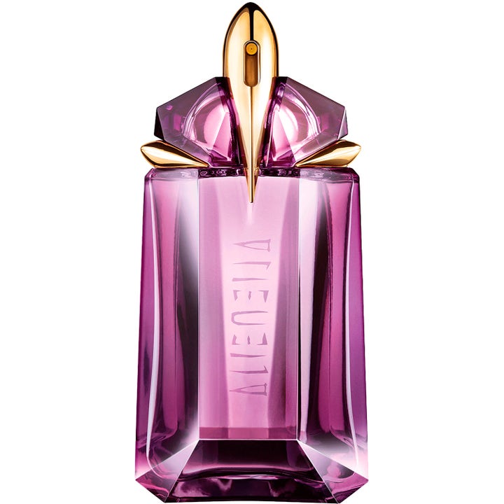Mugler Alien Eau de Toilette 60 ml parfym dam i en ljuslila facetterad glasflaska med detaljer i guld