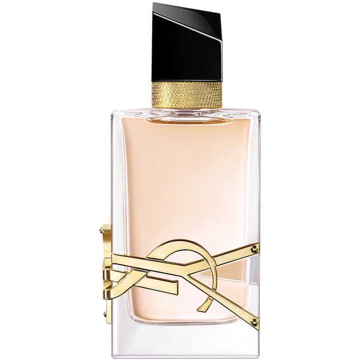 Yves Saint Laurent Libre Eau de Toilette 50 ml blommig damparfym i glasflaska med guldlogotyp och svart lock