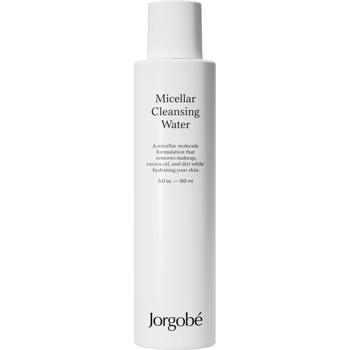 Jorgobé Micellar Cleansing Water 150 ml fuktgivande micellärvatten i en stilren vit plastflaska