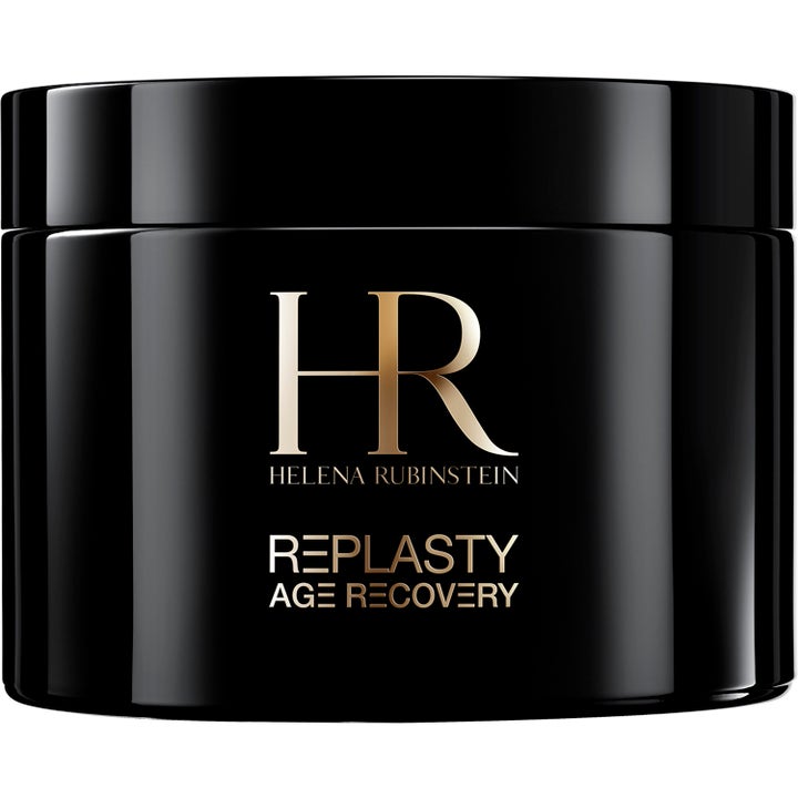 Helena Rubinstein RePlasty Age Recovery 50 ml nattkräm i en lyxig blank svart glasburk med gulddetaljer