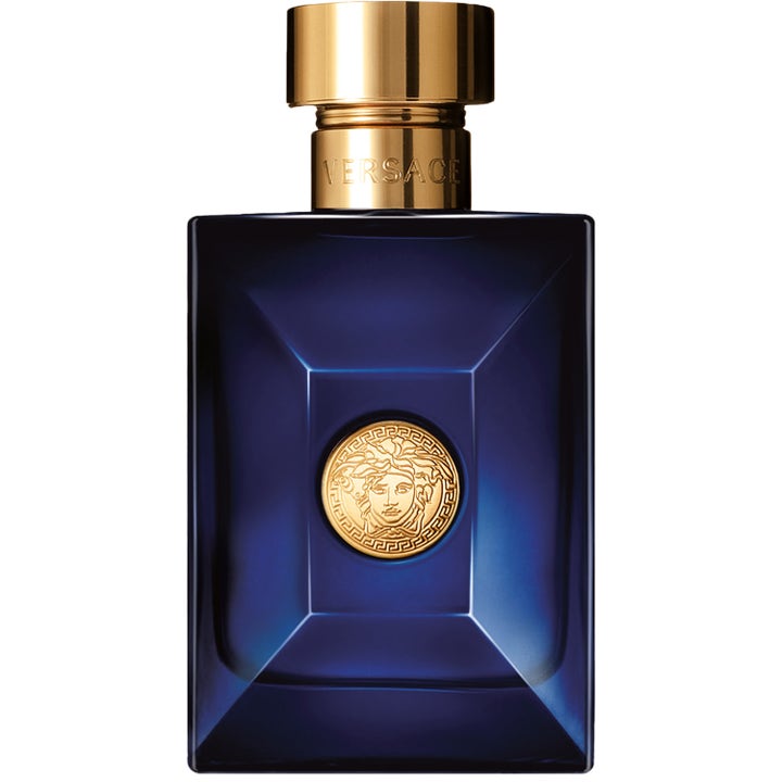 Versace Pour Homme Dylan Blue Eau de Toilette 50 ml versace designer parfym män i mörkblå glasflaska med gulddetaljer