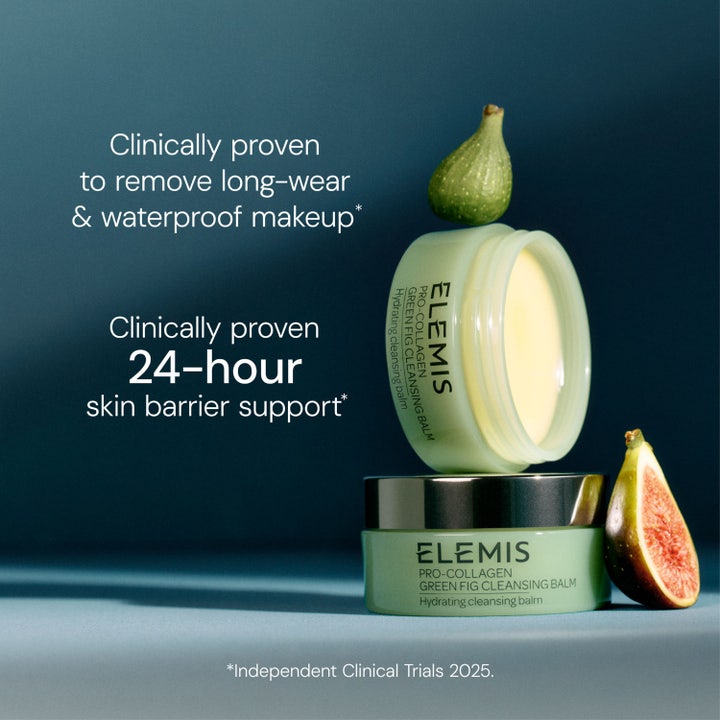 Elemis Pro-Collagen Green Fig Cleansing Balm 100 g rengöringsbalm ansikte med fikon som tar bort vattenfast smink.