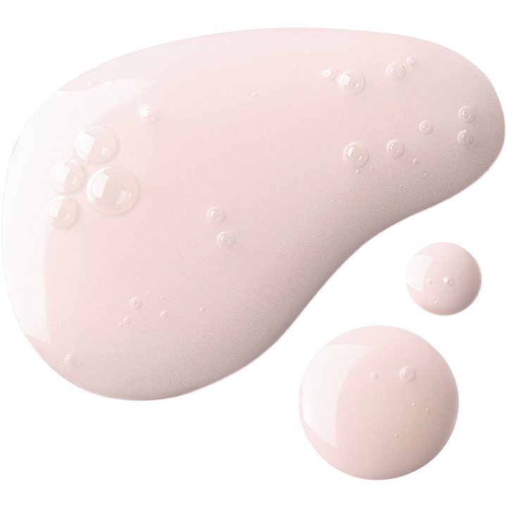 Filorga NCEF-Essence Supreme 150 ml rynkreducering med ljusrosa flytande textur och små bubblor