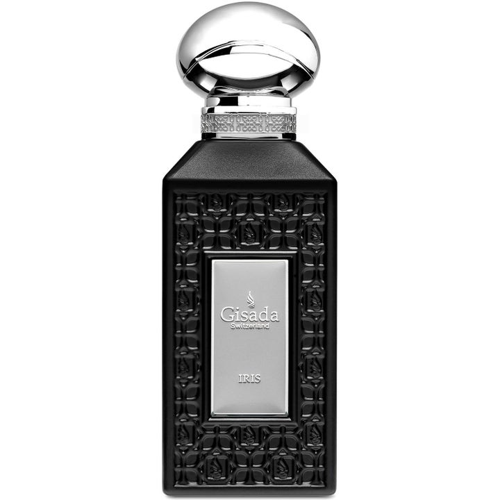Gisada Luxury Collection Iris Parfum 100ml unisex parfym iris i svart mönstrad flaska med runt silverlock