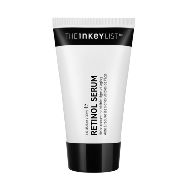 The INKEY List Retinol Serum 30ml retinol anti aging serum i en vit tub med svart lock och minimalistisk design