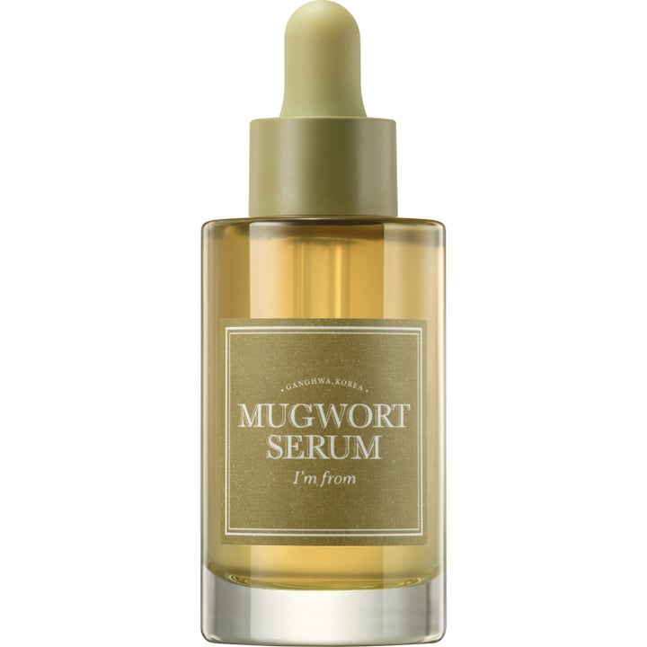 I'm from Mugwort Serum 30 ml lugnande ansiktsserum i glasflaska med pipett och guldgul vätska