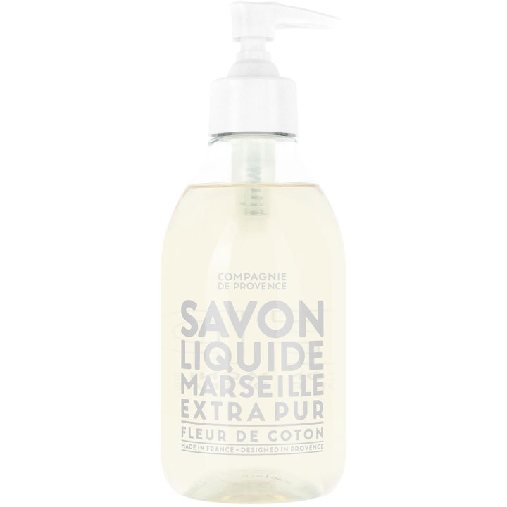 Compagnie de Provence Savon Liquide 500ml flytande marseille tvål sulfatfri i genomskinlig flaska med vit pump