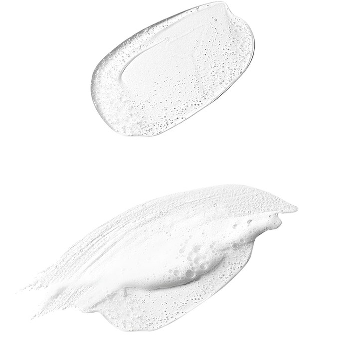 Dermalogica Daily Glycolic Cleanser 295 ml ansiktsrengöring visar en klar geltextur och ett vitt löddrande skum