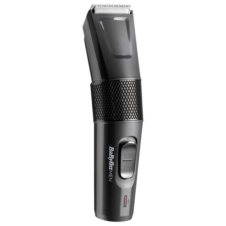 BaBylissMEN Precision Cut är en ergonomisk babyliss hårklippare i svart med mönstrat grepp för säker trimning.