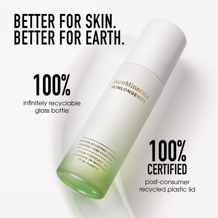 bareMinerals Skinlongevity Barrier Boosting Serum 30 ml stärkande serum i 100% återvinningsbar glasflaska