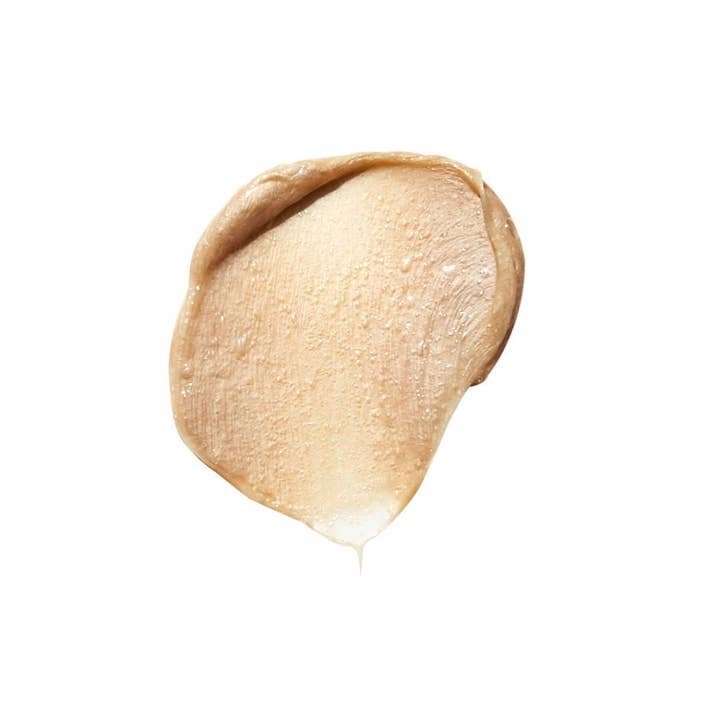 SKIN1004 Madagascar Centella Ampoule Foam 20 ml lugnande rengöringsskum visar en krämig och pärlskimrande beige textur.