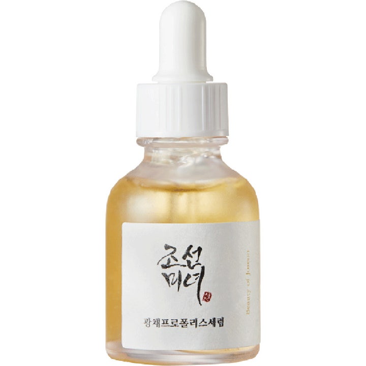 Beauty of Joseon Glow Serum 30 ml lystergivande ansiktsserum med propolis i en glasflaska med vit pipett.