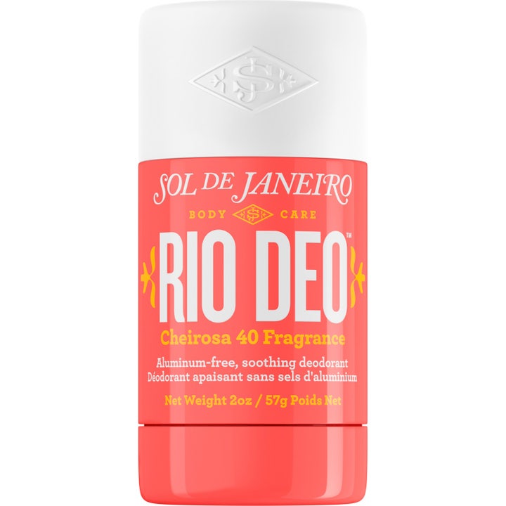 Sol de Janeiro Rio Deo 57g aluminiumfri deodorant i korallrosa hylsa med vitt lock ger en fräsch doft