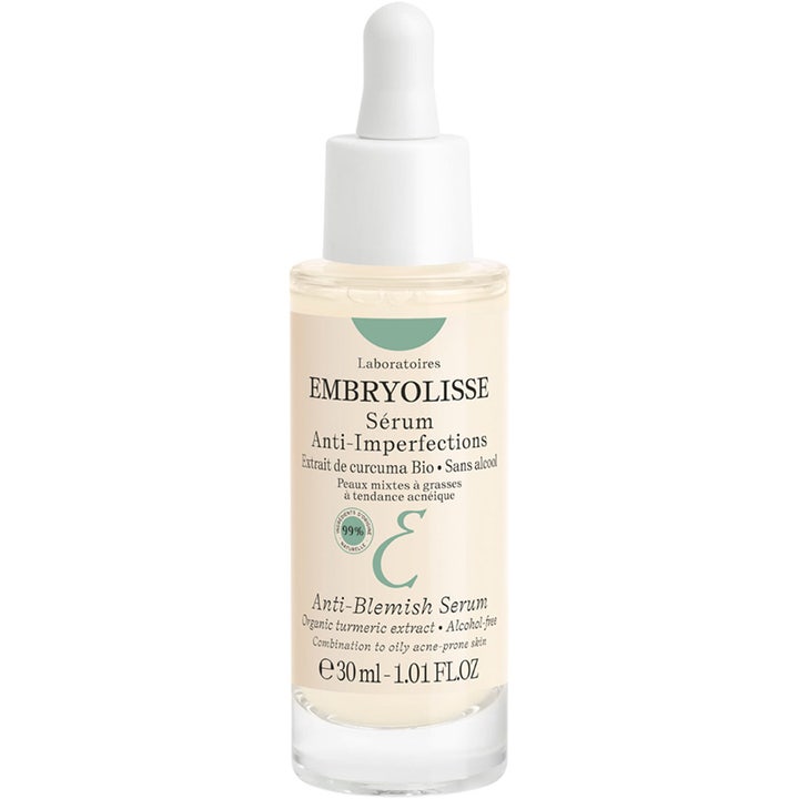 Embryolisse Anti-Blemish Serum 30 ml akneserum som motverkar orenheter i glasflaska med vit pipettkork