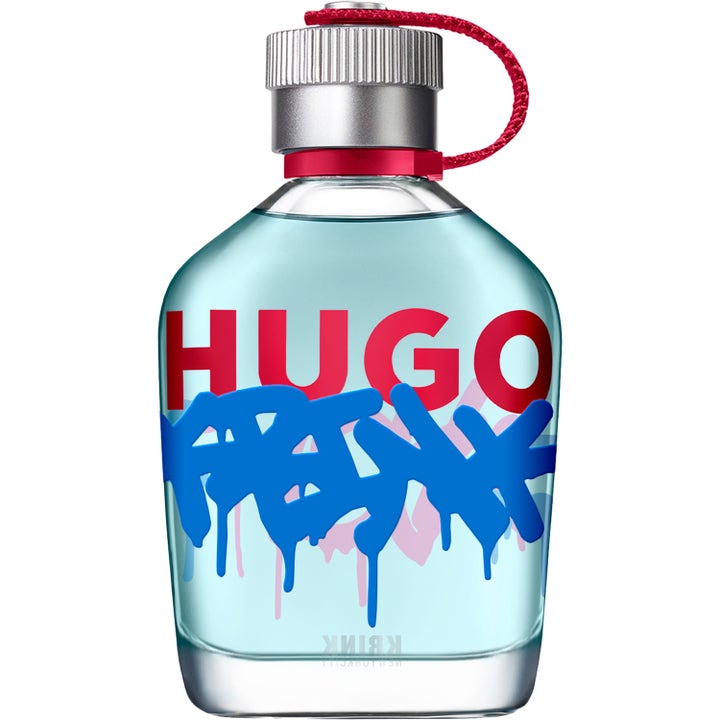 Hugo Boss Krink X Hugo Eau de Parfum 125ml limited edition parfym herr i glasflaska med blå droppande graffiti