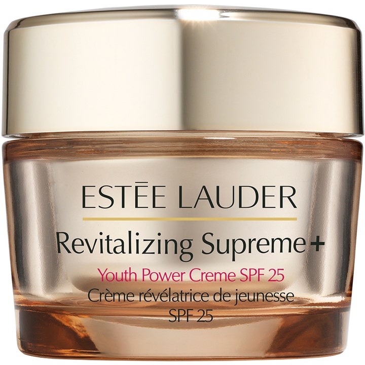 Estée Lauder Revitalizing Supreme+ Youth Power Creme SPF 25 dagkräm spf för hudföryngring i lyxig guldfärgad glasburk