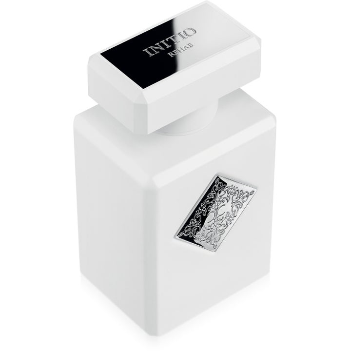 INITIO Parfums Privés Rehab Extrait Eau de Parfum 90 ml intensiv unisex parfym i vit flaska med silveremblem