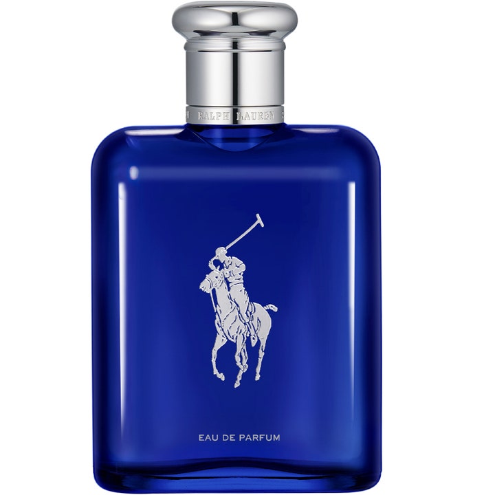 Ralph Lauren Polo Blue Eau de Parfum 125 ml parfym herr i blå glasflaska med silverlock och logotyp