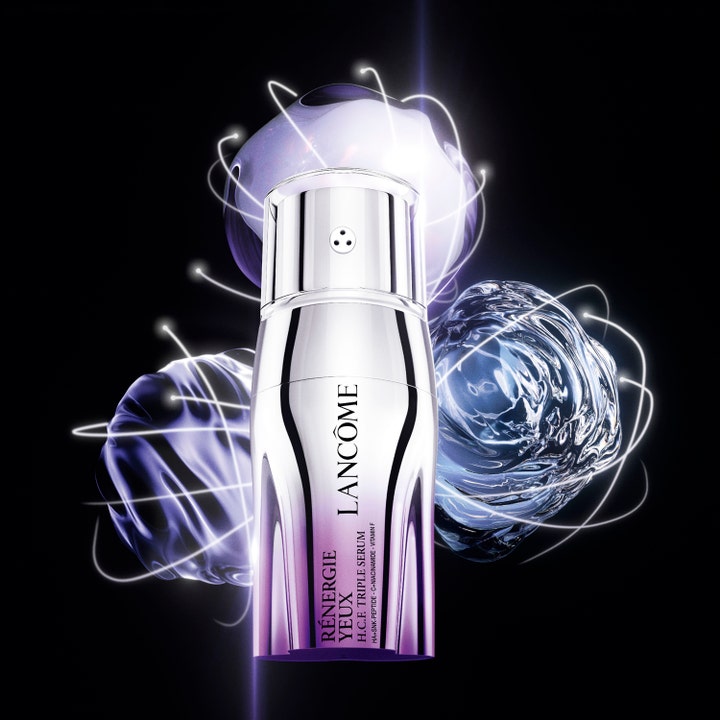 Lancôme Rénergie H.C.F. Triple Serum Eye 20 ml anti-aging ögonserum i silverflaska med svävande ingrediensbubblor