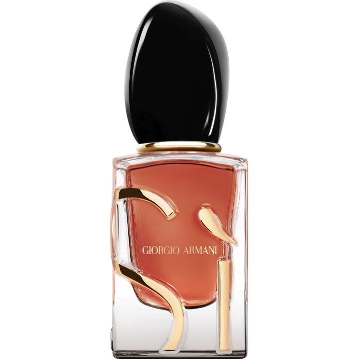 Giorgio Armani Sì Parfum 30ml edp dam i glasflaska med guldiga detaljer bärnstensfärgad vätska och svart lock
