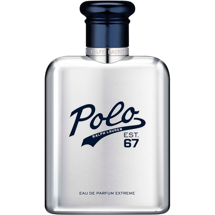 Ralph Lauren Polo 67 Extreme 125 ml intensiv herrparfym i en glänsande silverfärgad flaska med mörkblått lock