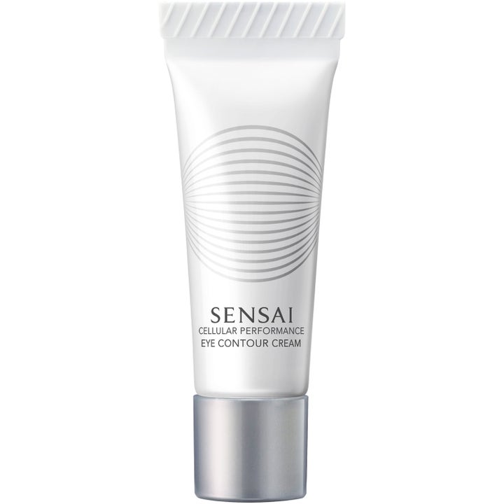 Sensai Cellular Performance Eye Contour Cream 64 ml set återfuktande ögonvård i vit tub med silverfärgat lock