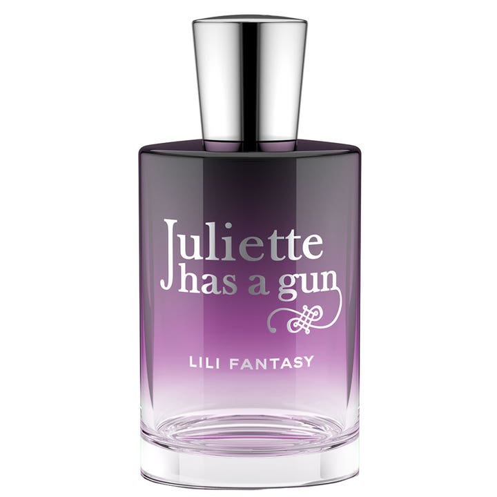 Juliette has a gun Lili Fantasy 50 ml damparfym i en lila och svart tonad glasflaska med silverlock