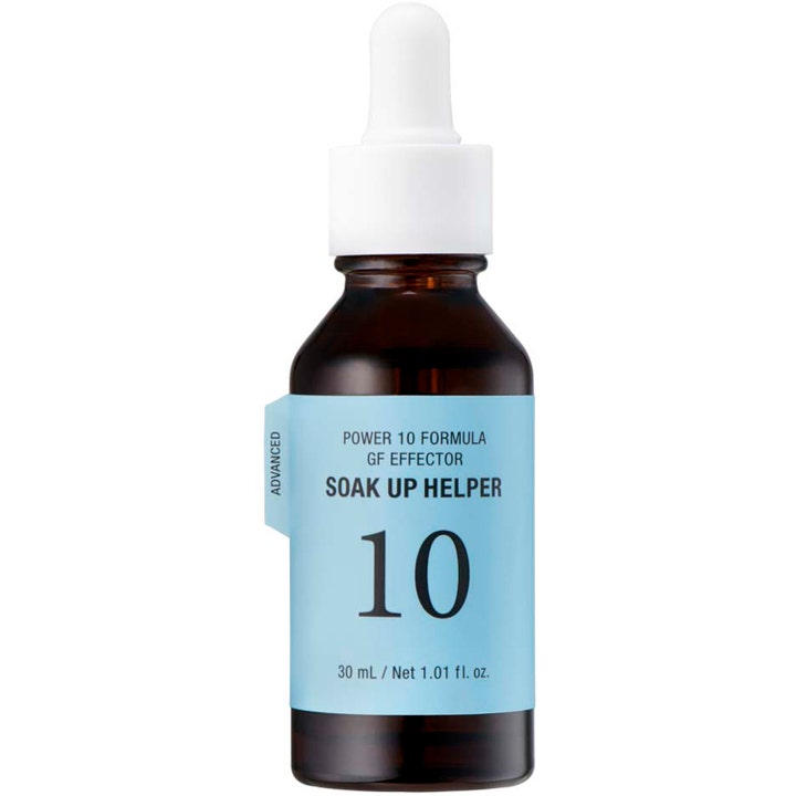 It's Skin Power 10 Formula GF Effector 30 ml absorberande fuktserum i brun glasflaska med blå etikett