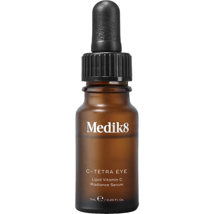 Medik8 C-Tetra Eye 7 ml lystergivande c vitamin anti aging ögon serum i en liten frostad brun glasflaska