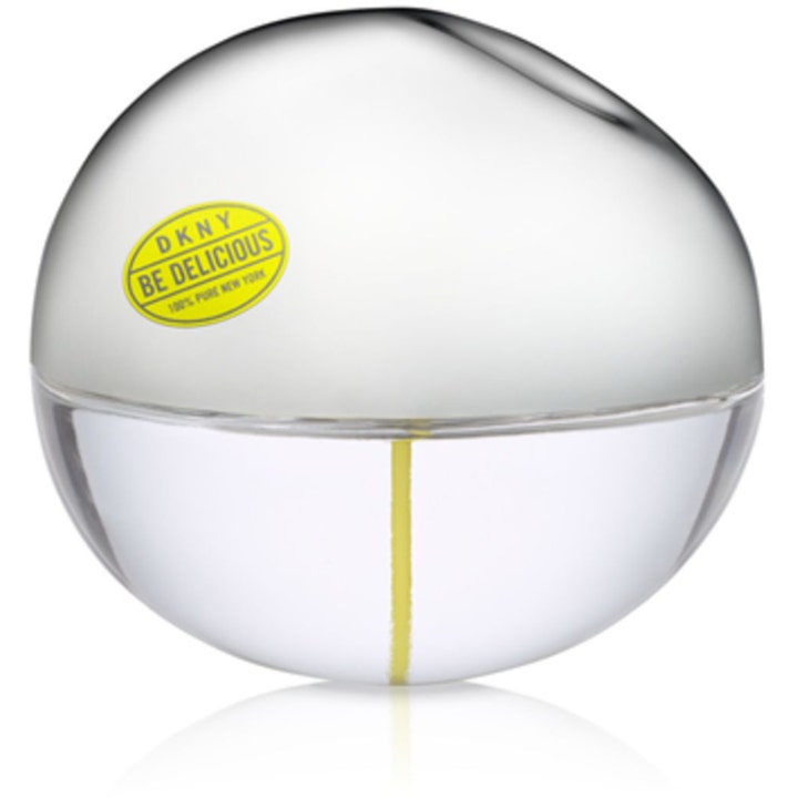 DKNY Be Delicious Eau de Toilette 30 ml parfym grönt äpple i äppelformad glasflaska med silverlock