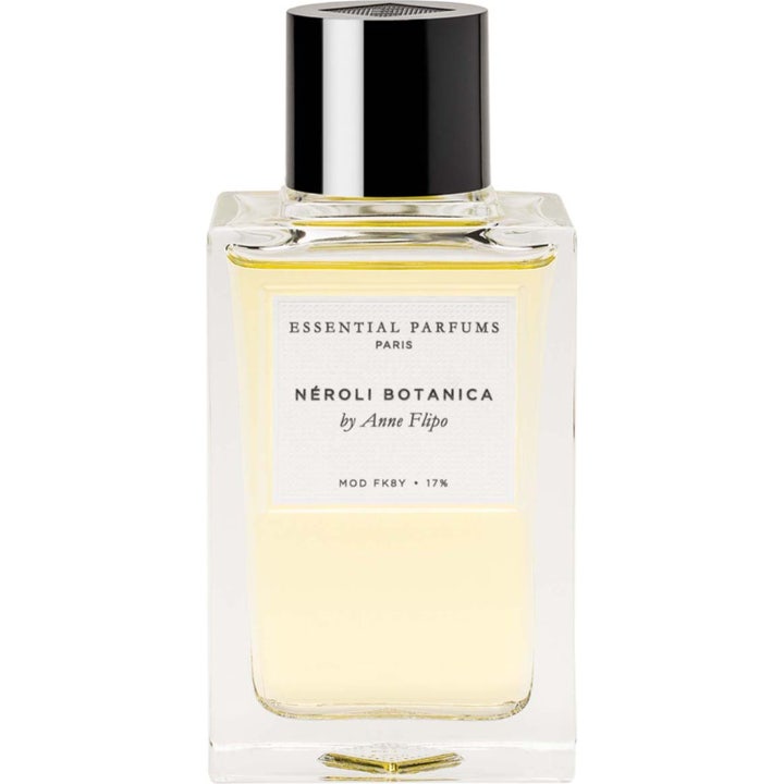 Essential Parfums Neroli Botanica By Anne Flipo 100 ml eau de parfum i fyrkantig glasflaska med svart lock och ljusgul vätska