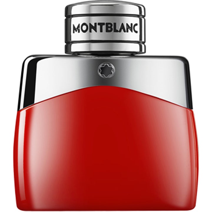 Montblanc Legend Red Eau de Parfum 30 ml röd parfym herr i en blank röd flaska med silverfärgad topp