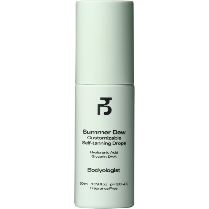 Bodyologist Summer Dew Customizable Self-tanning Drops 50 ml återfuktande brun utan sol som ger lyster i ljusgrön flaska