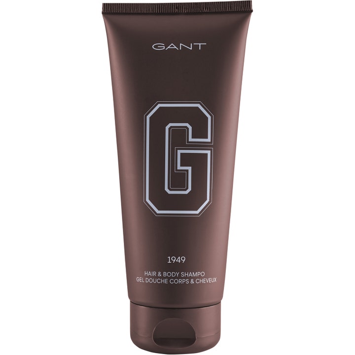 GANT Hair and Body Wash 2-i-1 duschgel herr rengör kropp och hår i en matt brun tub med stor vit logotyp