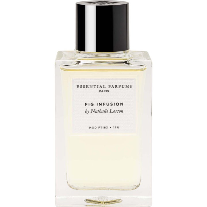 Essential Parfums Fig Infusion By Nathalie Lorson 100 ml Eau De Parfum i klar glasflaska med svart lock och ljusgul vätska