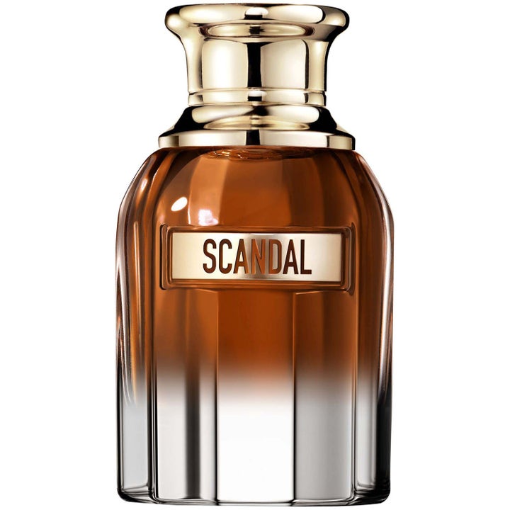 Jean Paul Gaultier Scandal Elixir Parfum 30 ml damparfym i facetterad glasflaska med bärnstensfärgad vätska och guldkork
