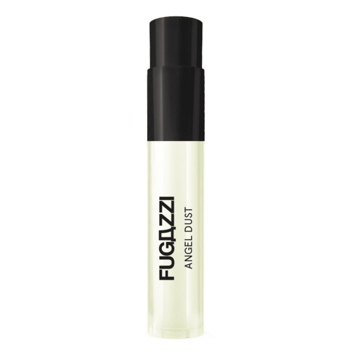Fugazzi Angel Dust 8 ml eau de parfum är en parfym med cashmeran i en smal glasflaska med svart lock