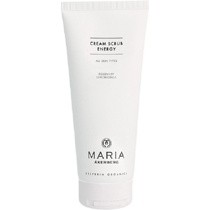 Maria Åkerberg Cream Scrub Energy 100ml exfolierande peeling i vit tub som ger huden ny lyster och energi.