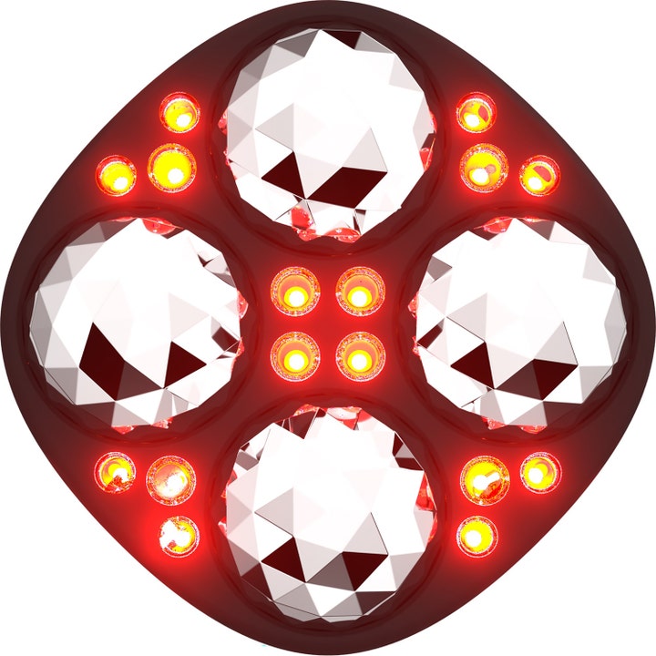 FAQ Swiss FAQ 411 Microcurrent Red LED Body Toning Device med aktiv rödljusterapi och stora massagekulor.