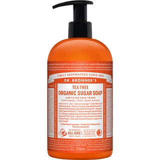 Dr. Bronner's Organic Hand & Body Shikakai Soap Tea Tree