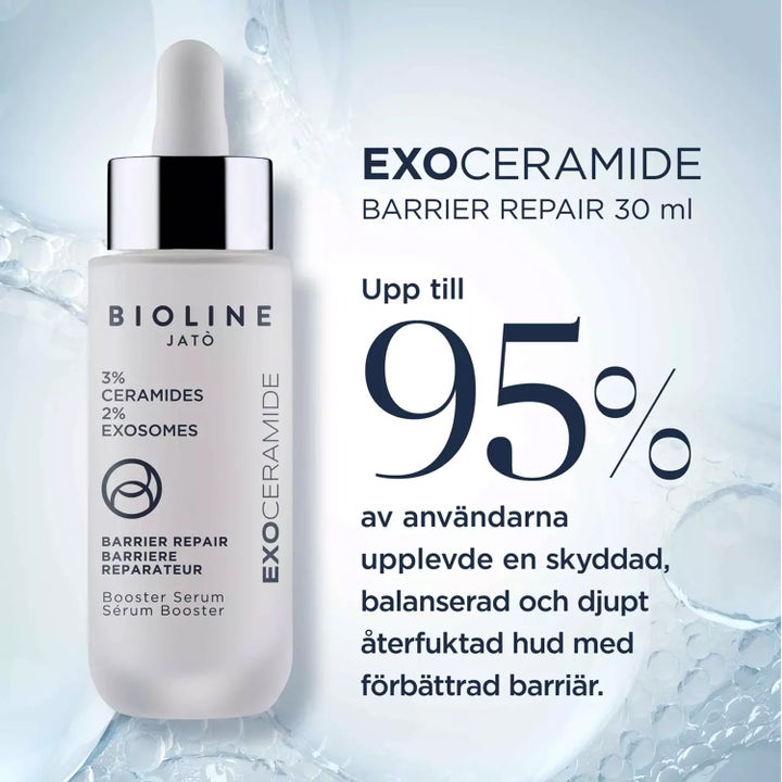 Bioline Jatò Exoceramide Booster Serum 30 ml barriärstärkande serum med 3% ceramider och resultat på 95% nöjda kunder