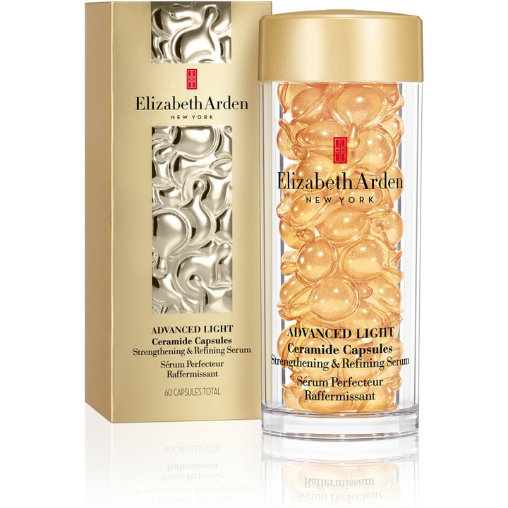 Elizabeth Arden Ceramide Capsules Restoring Light Serum 60 st anti aging ceramid serum i guldiga kapslar och guldask