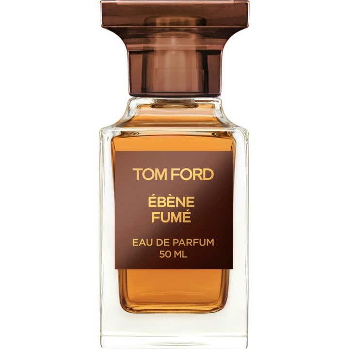 Tom Ford Ebene Fume 50 ml Eau de Parfum i elegant glasflaska med bärnstensfärgad vätska och brunt lock