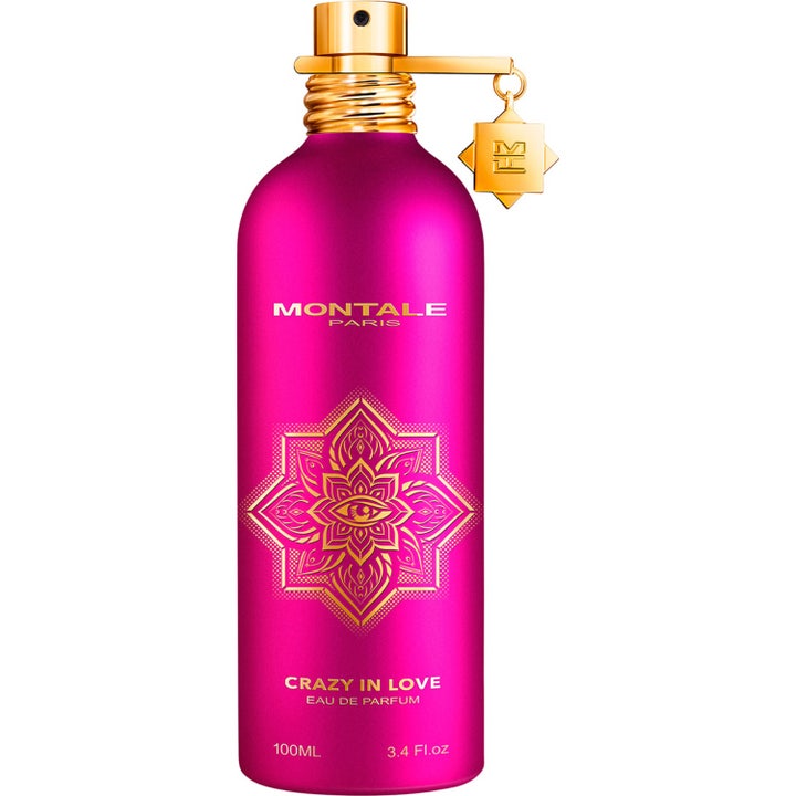 Montale Crazy In Love 100 ml Eau De Parfum ger en blommig parfym i en rosa metallisk flaska med guldiga detaljer
