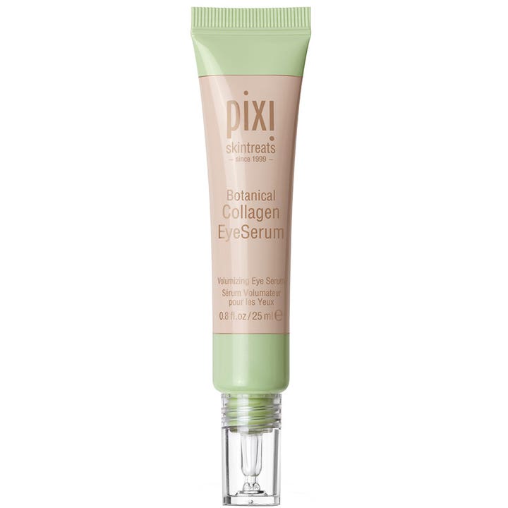 Pixi Botanical Collagen Eye Serum 25 ml återfuktande anti-aging botanical ögonserum i persikofärgad tub med gröna detaljer.