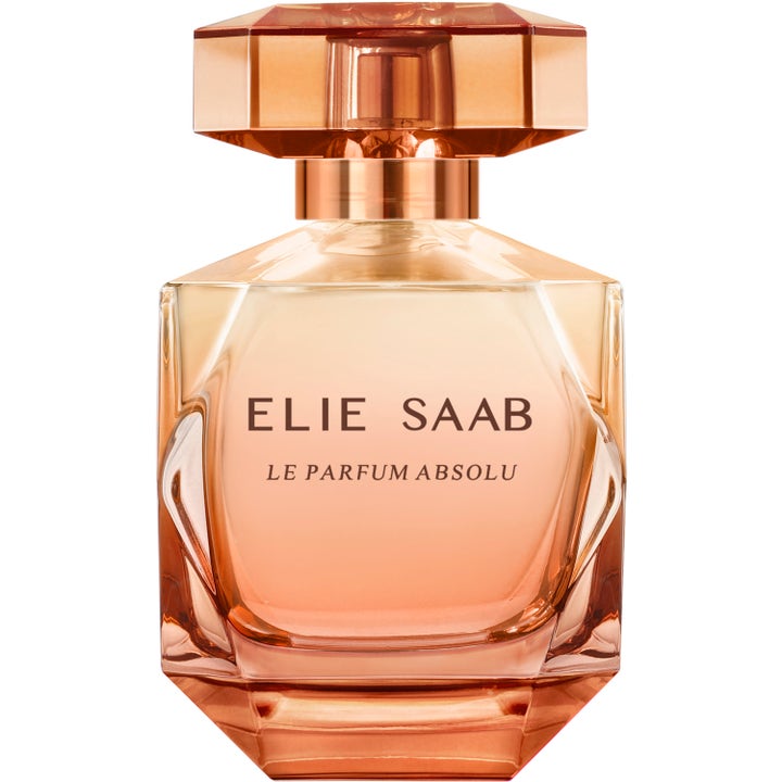 Elie Saab Le Parfum Absolu 90ml parfym i en elegant facetterad glasflaska med bärnstensfärgad vätska