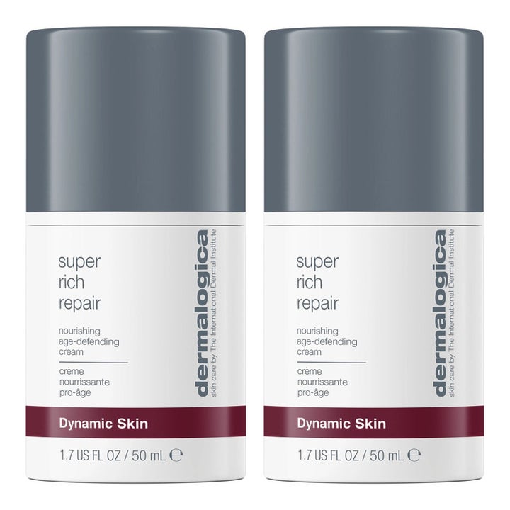 Dermalogica Super Rich Repair 50 ml närande ansiktskräm i vita pumpflaskor med gråa lock