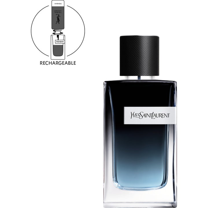 Yves Saint Laurent Y Eau de Parfum 100 ml designerparfym herr ysl y i blåtonad glasflaska som är refillable