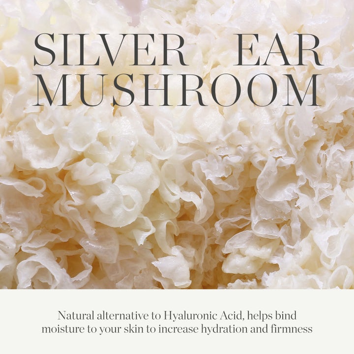 KORA Organics Milky Mushroom Ultra Hydrating Mask 100 ml ekologisk fuktgivande ansiktsmask med vit Silver Ear Mushroom.